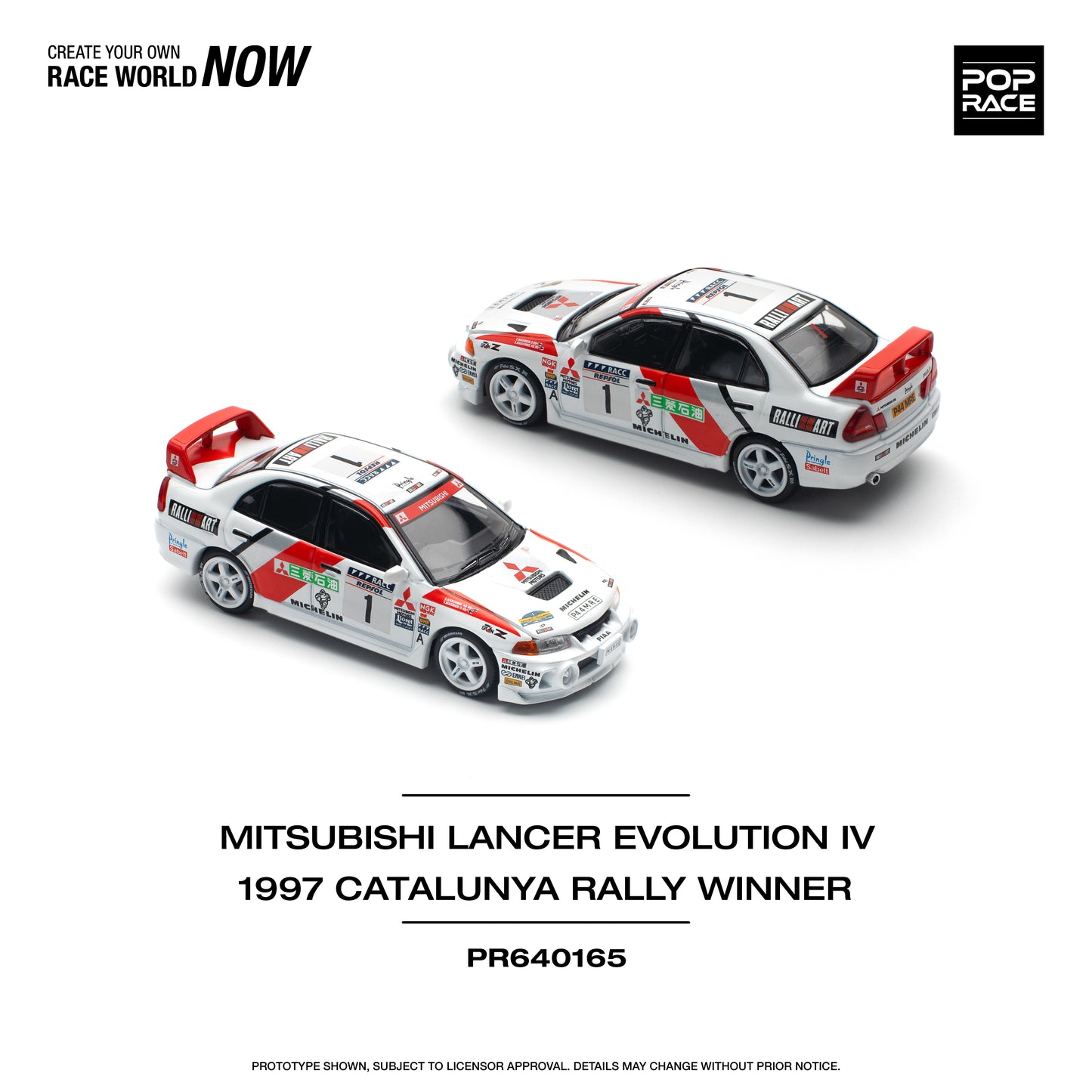 Pop Race PR64-165 Mitsubishi Lancer Evolution IV