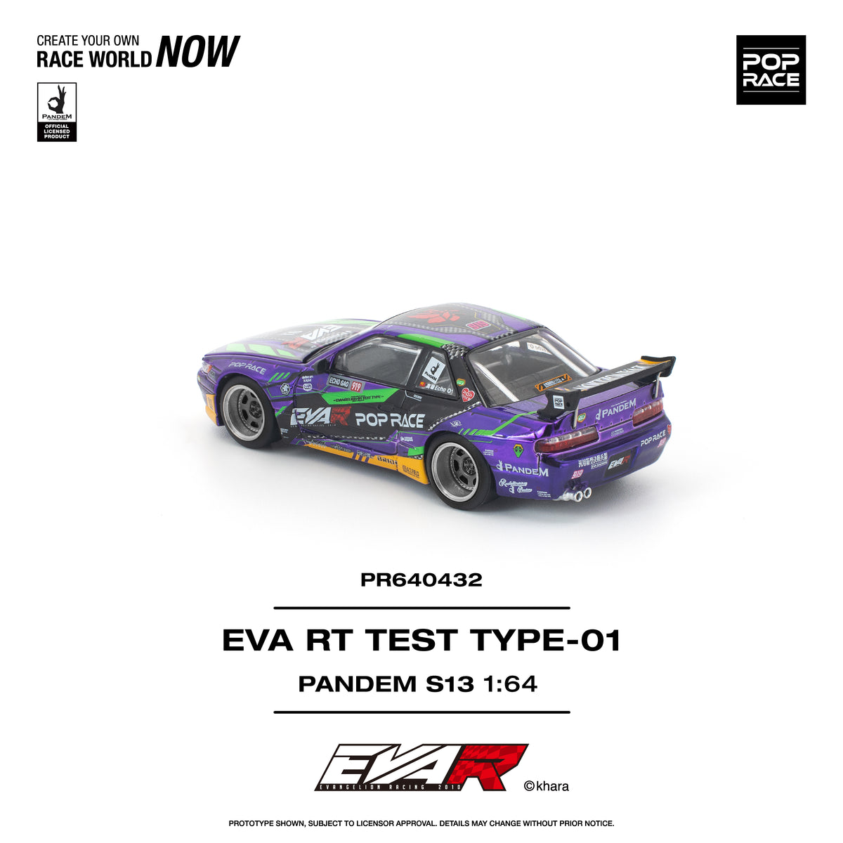 POP RACE PR64-432 EVA RT TEST TYPE-01 PANDEM Nissan S13