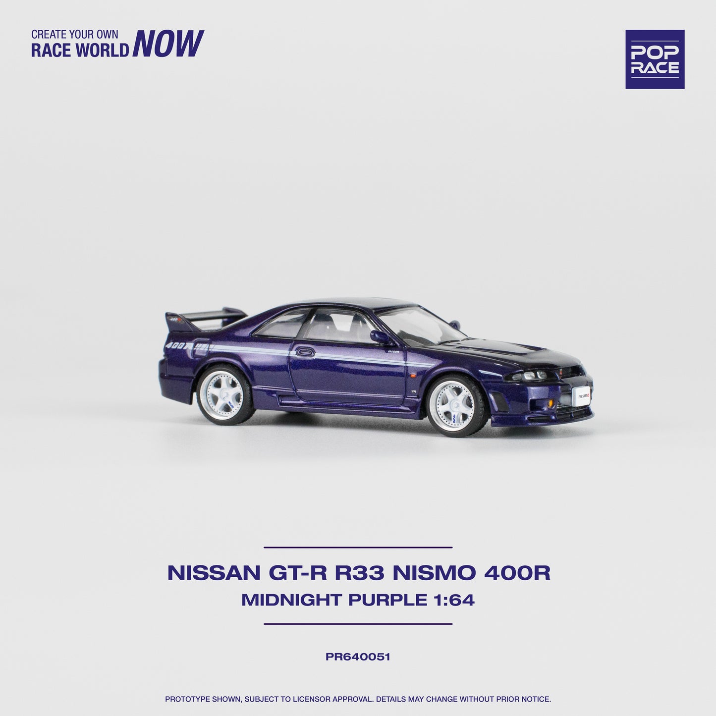 Pop Race PR64-51 GTR Nismo 400R Nissan Skyline R33