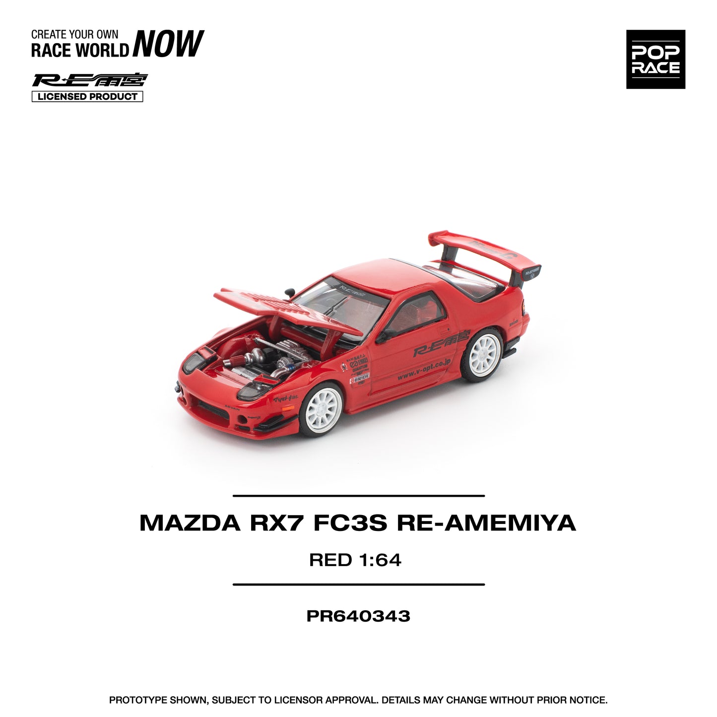 POP RACE PR64-343 MAZDA RX7 FC3S RE-AMEMIYA