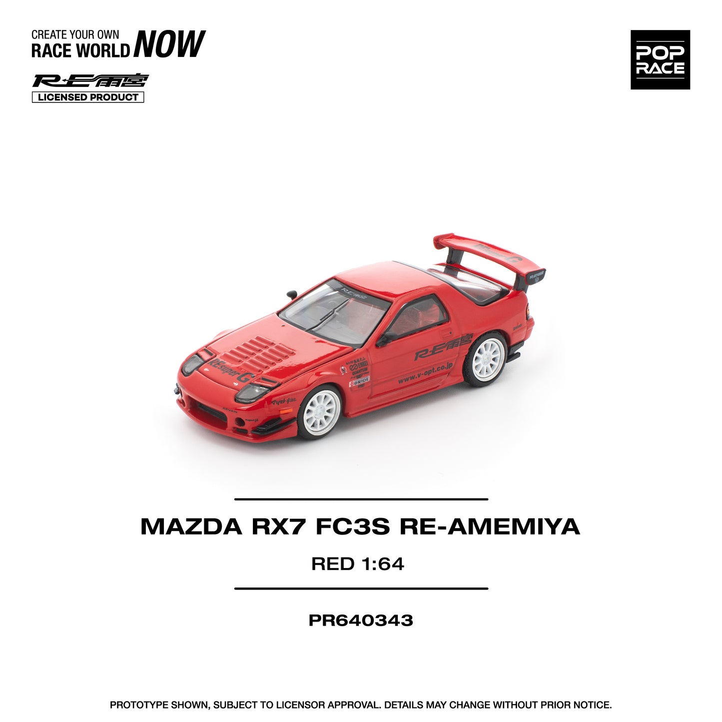 POP RACE PR64-343 MAZDA RX7 FC3S RE-AMEMIYA