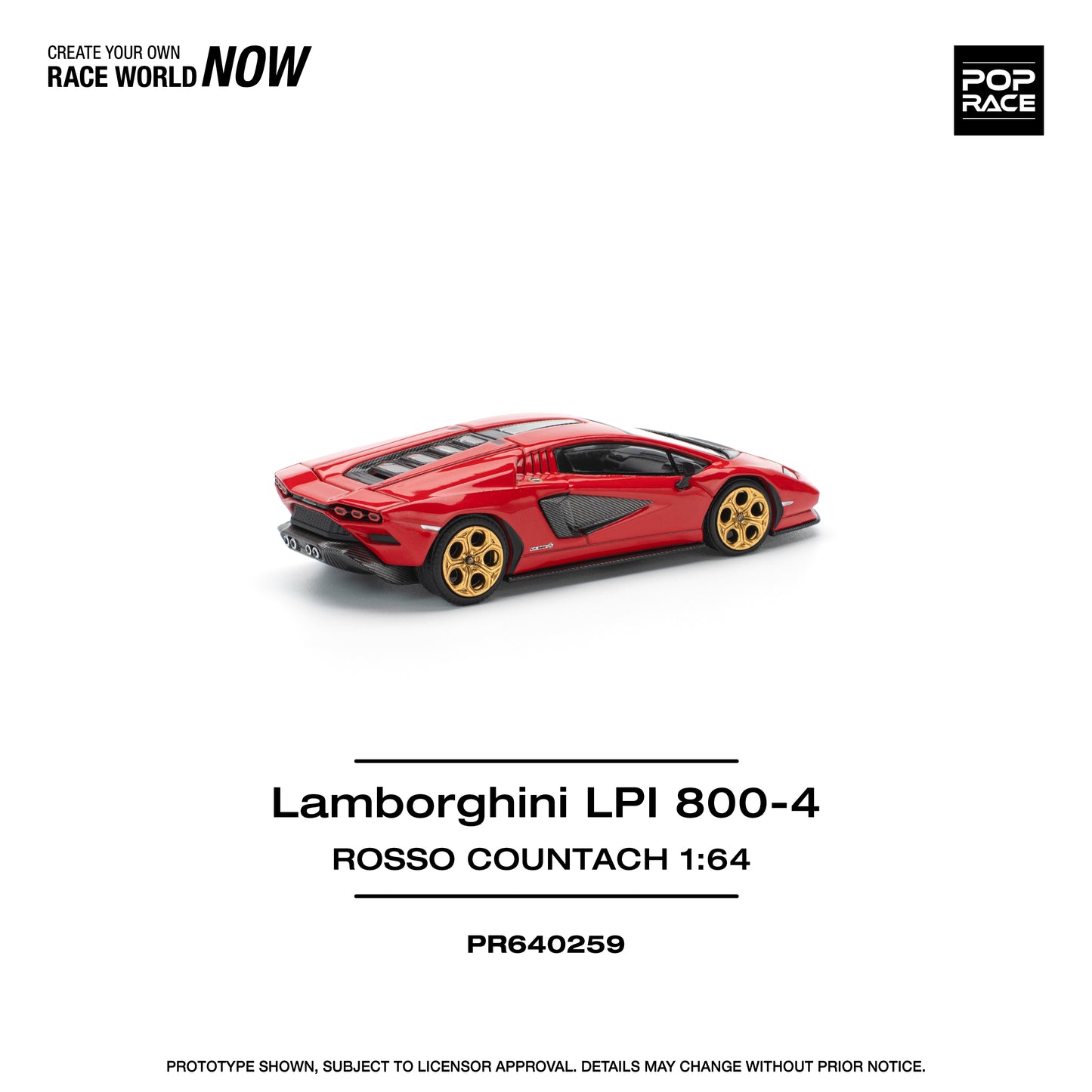 Pop race PR64-259 Lamborghini Countach LPI 800-4
