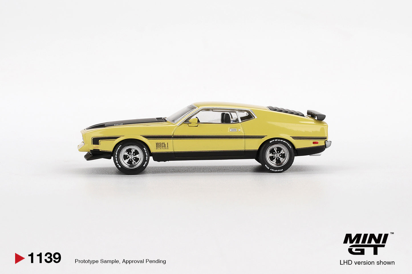 Ford Mustang Mach 1 Grabber Yellow Mini GT