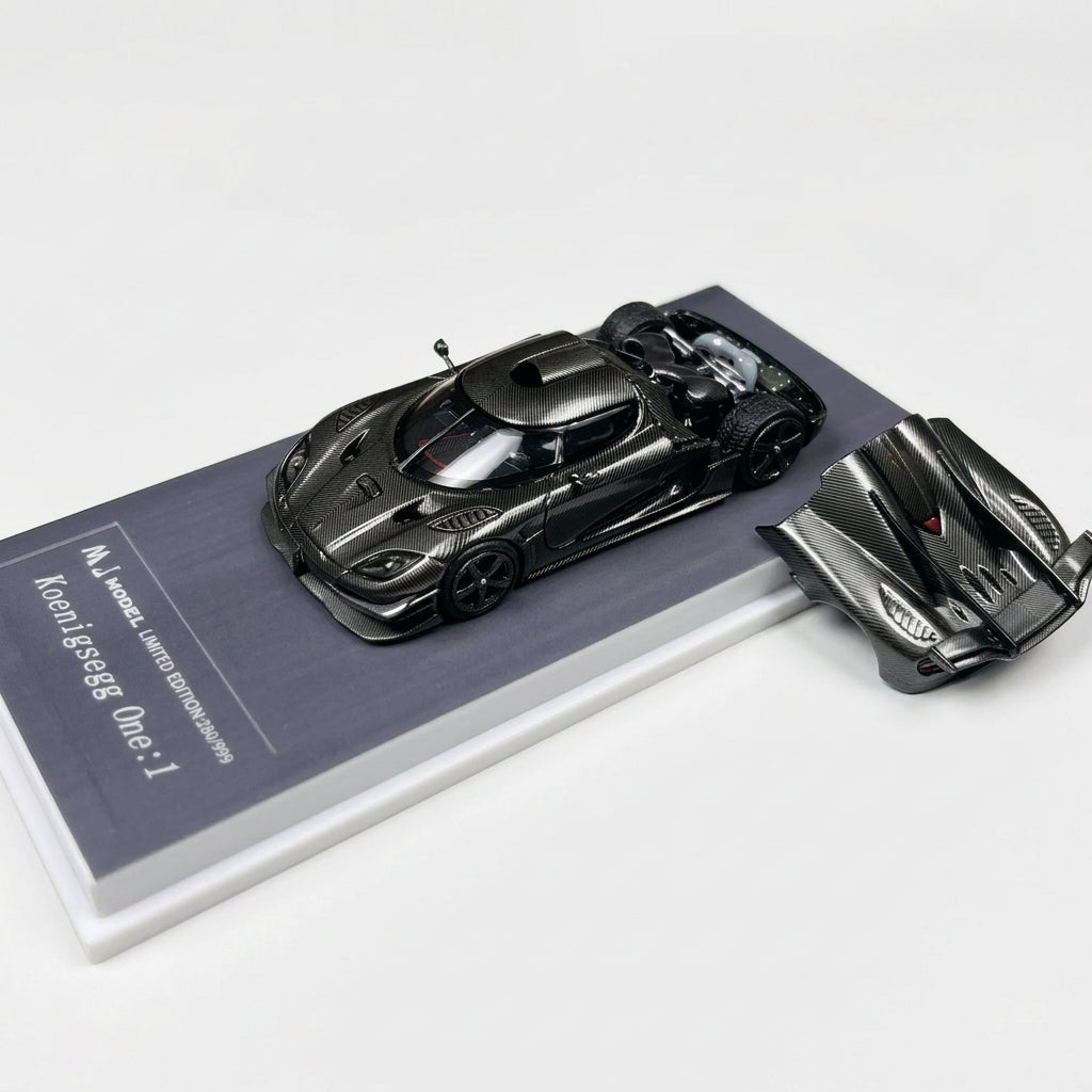 MJ Model Koenigsegg one1 Charcoal Grey 1:64 scale