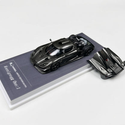 MJ Model Koenigsegg one1 Charcoal Grey 1:64 scale