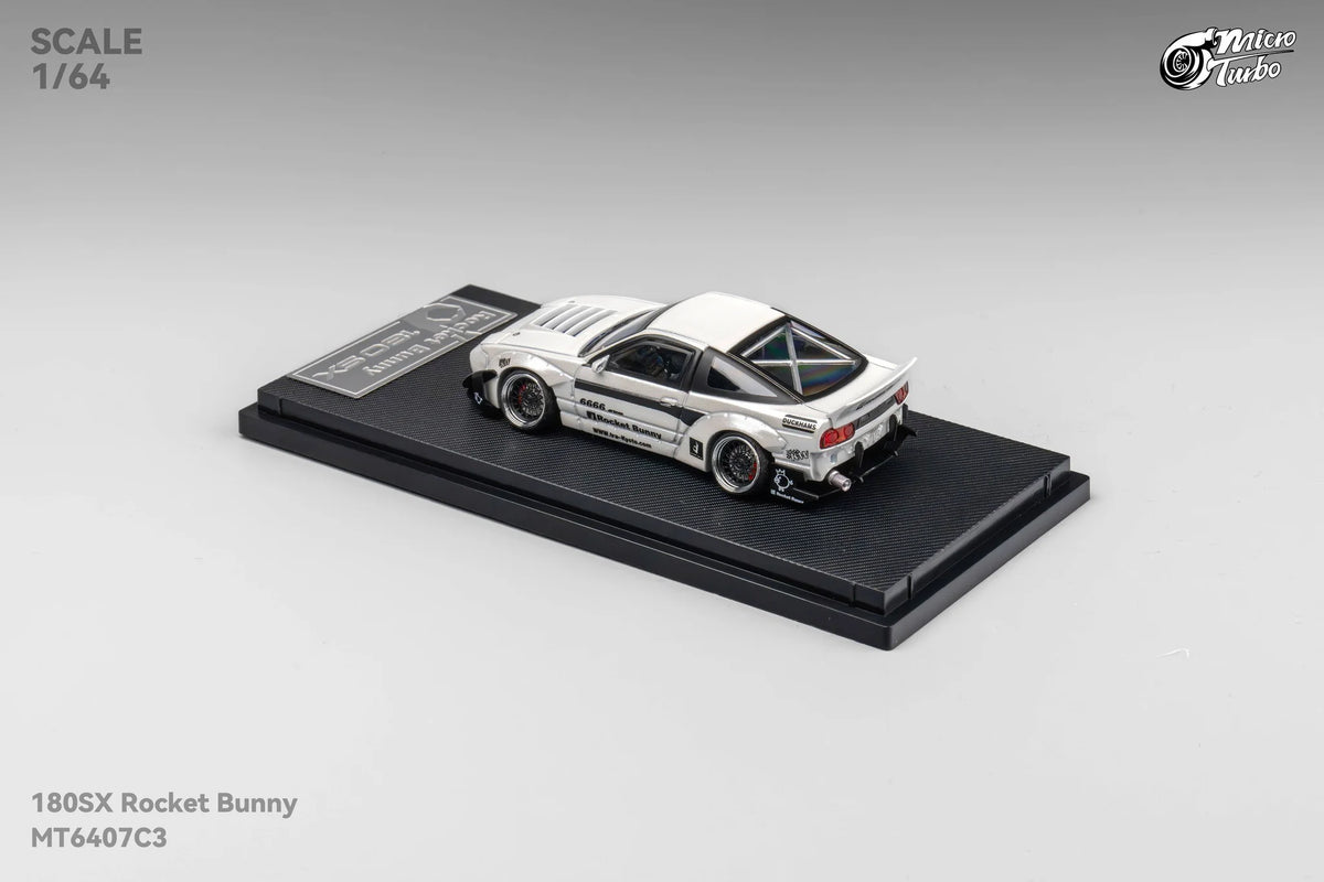 Micro Turbo Nissan 180SX Type X Rocket Bunny v2 White