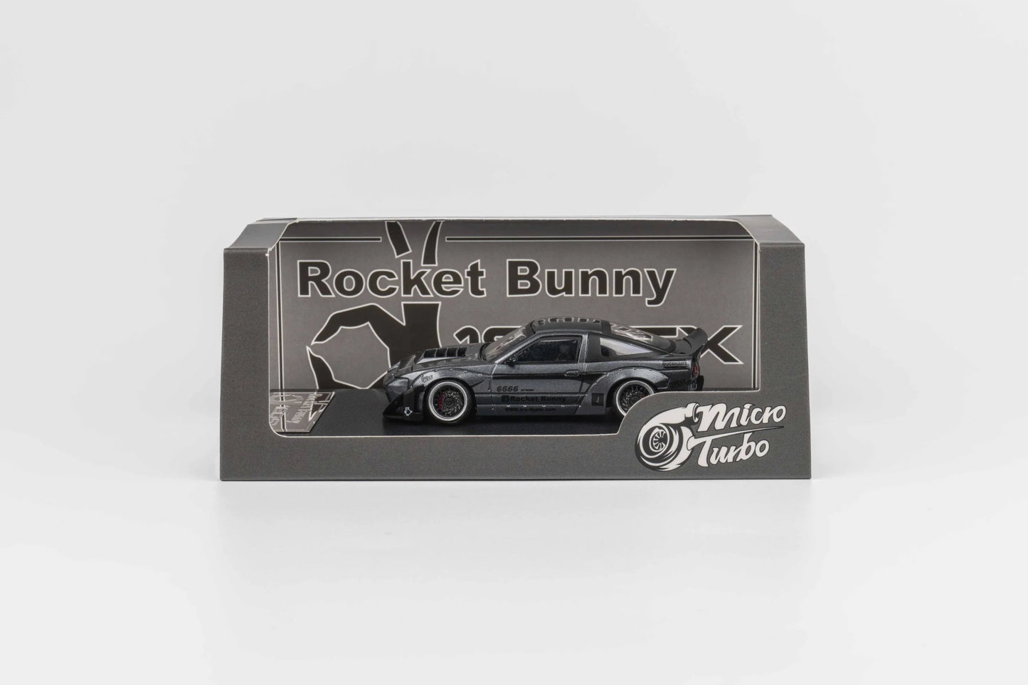 Micro Turbo Nissan 180SX Type X Rocket Bunny v2 Gun Metal