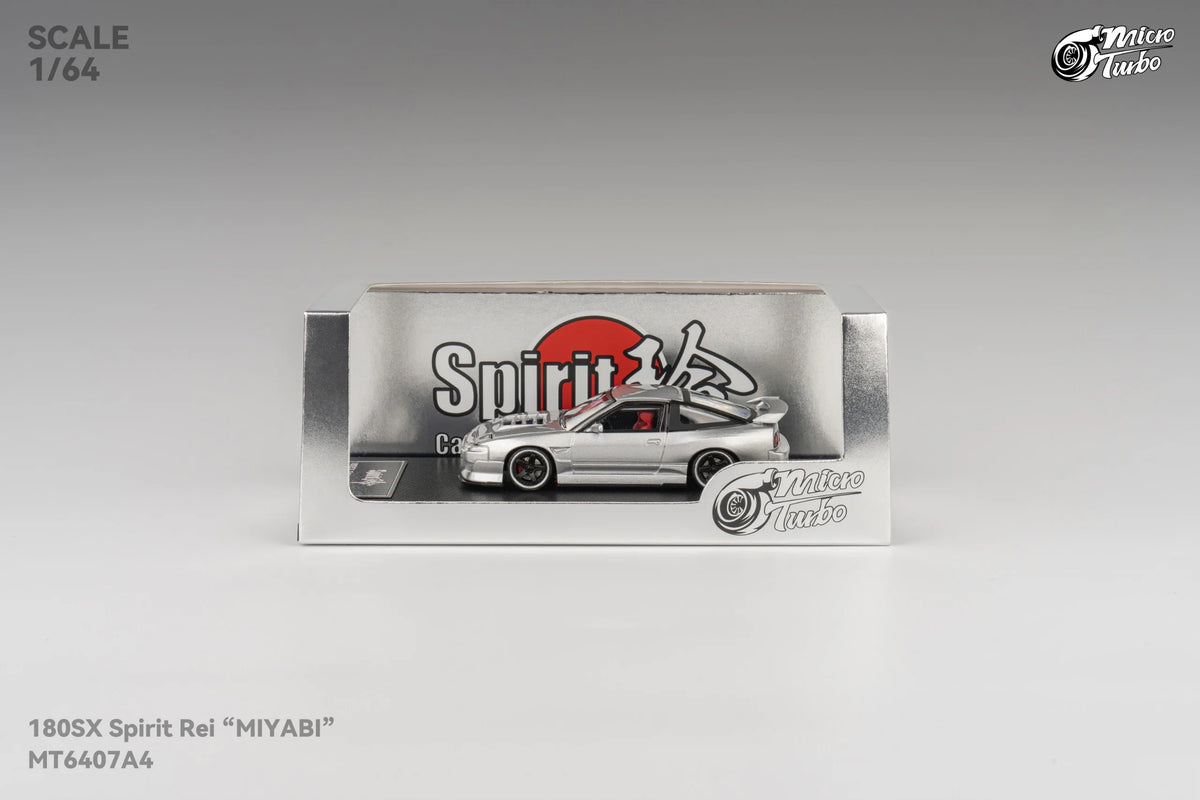 Micro Turbo Nissan 180SX Type X "MIYABI" Silver