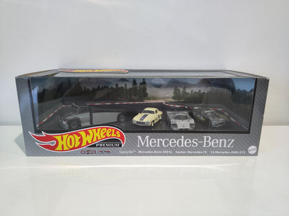 Hot Wheels Premium Diorama Mercedes Benz Set