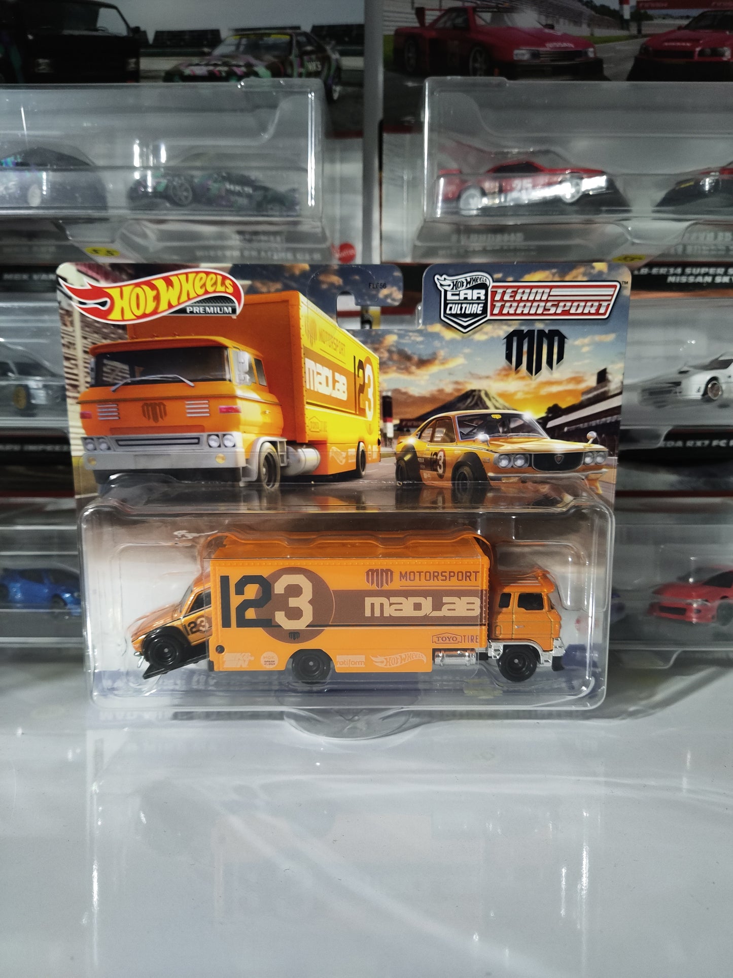 Hot Wheels Team Transport #58 MAD MIKE MAZDA RX3 GT