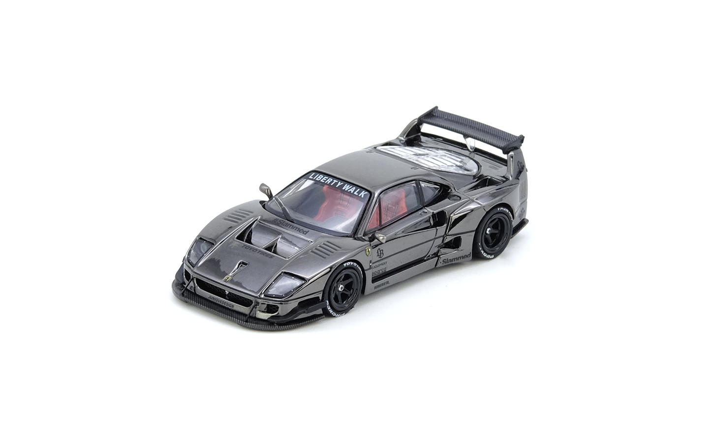 INNO64 FERRARI LBWK (F40) REGULAR & CHASE CHROME BLACK