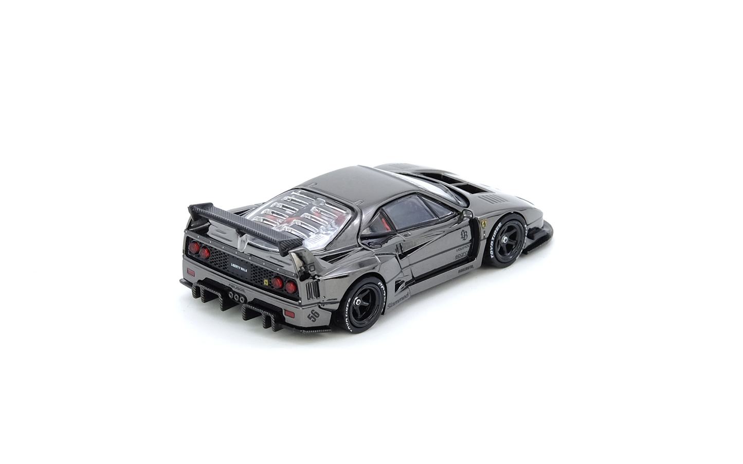 INNO64 FERRARI LBWK (F40) REGULAR & CHASE CHROME BLACK