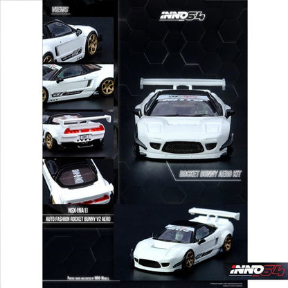 INNO64 Honda NSX (NA) Pandem Rocket Bunny V2 Aero 1:64 White
