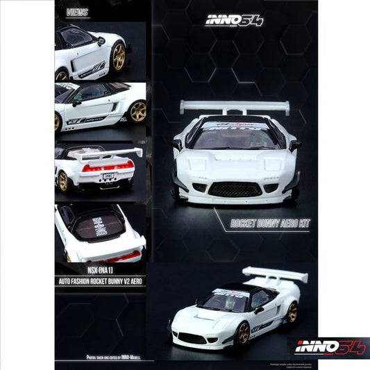 INNO64 Honda NSX (NA) Pandem Rocket Bunny V2 Aero 1:64 White