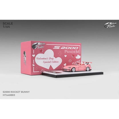 Micro Turbo Honda S2000 Pandem Valentines Special Pink Diecast
