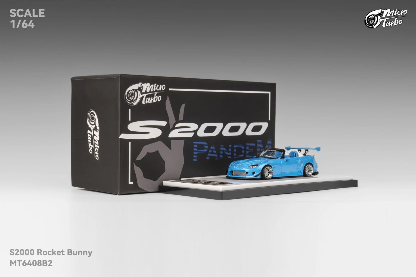 Micro Turbo Honda S2000 Pandem Rocket Bunny Blue