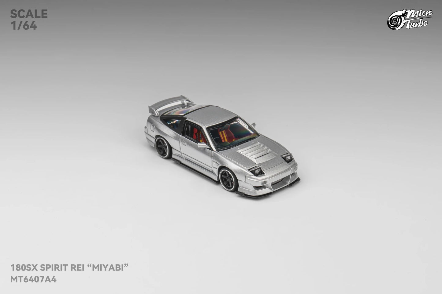 Micro Turbo Nissan 180SX Type X "MIYABI" Silver