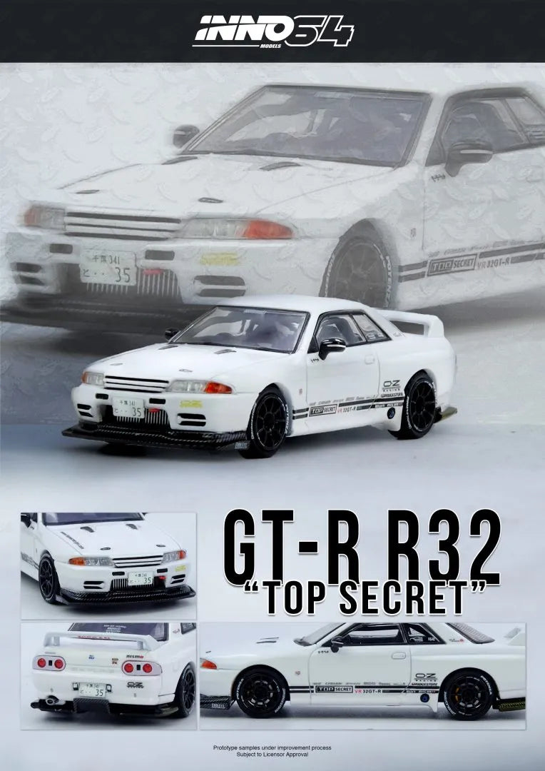 Top Secret Nissan Skyline VR32 GT-R White INNO64