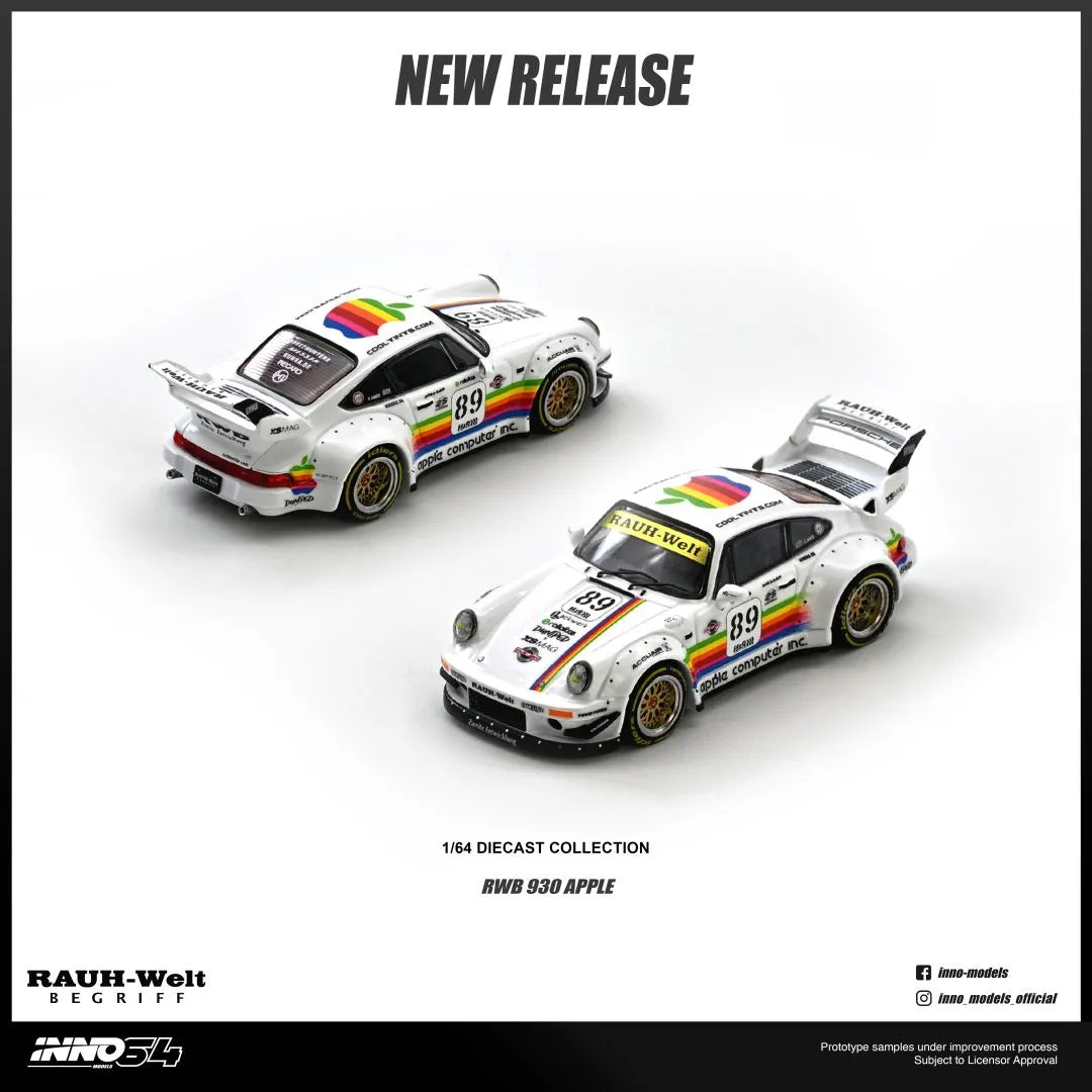 INNO64 Porsche RWB 930 #89 Apple Livery