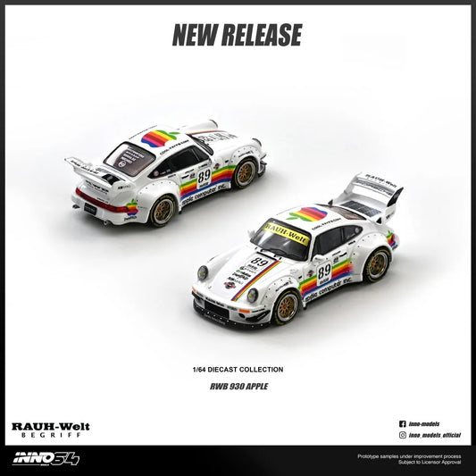 INNO64 Porsche RWB 930 #89 Apple Livery 1:64 scale
