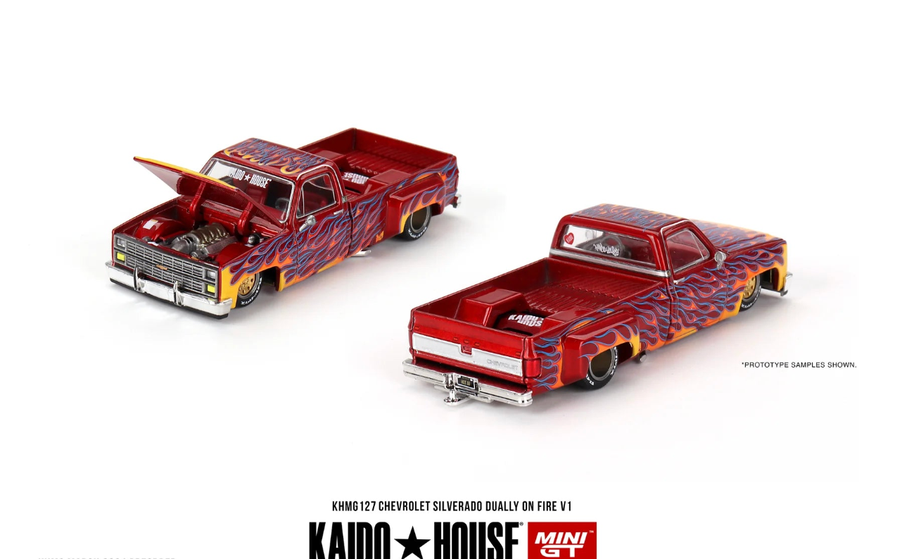 Chevrolet Silverado Dually On Fire V1 Kaido House //127