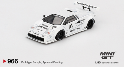 Mini GT Lamborghini Countach LB-WORKS White 2024 Tokyo Auto Salon