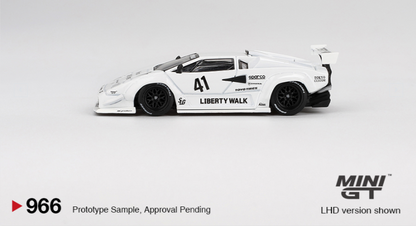 Mini GT Lamborghini Countach LB-WORKS White 2024 Tokyo Auto Salon