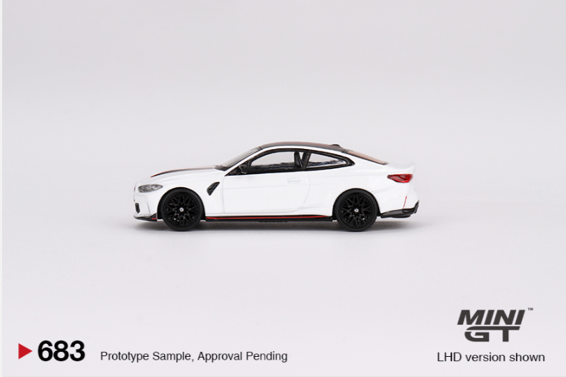 BMW M4 CSL Mini GT Alpine White
