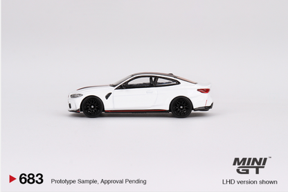 BMW M4 CSL Mini GT Alpine White