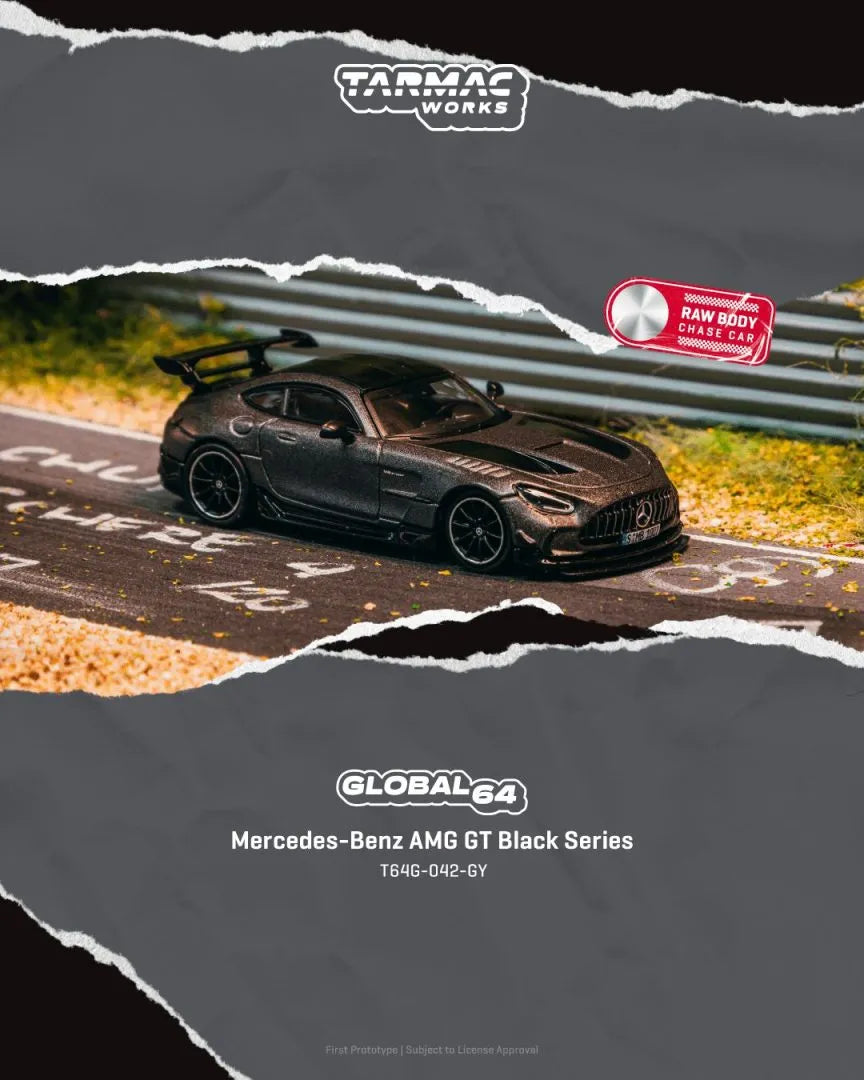 Tarmac Works Mercedes-AMG GT Black Series Grey 1:64 scale