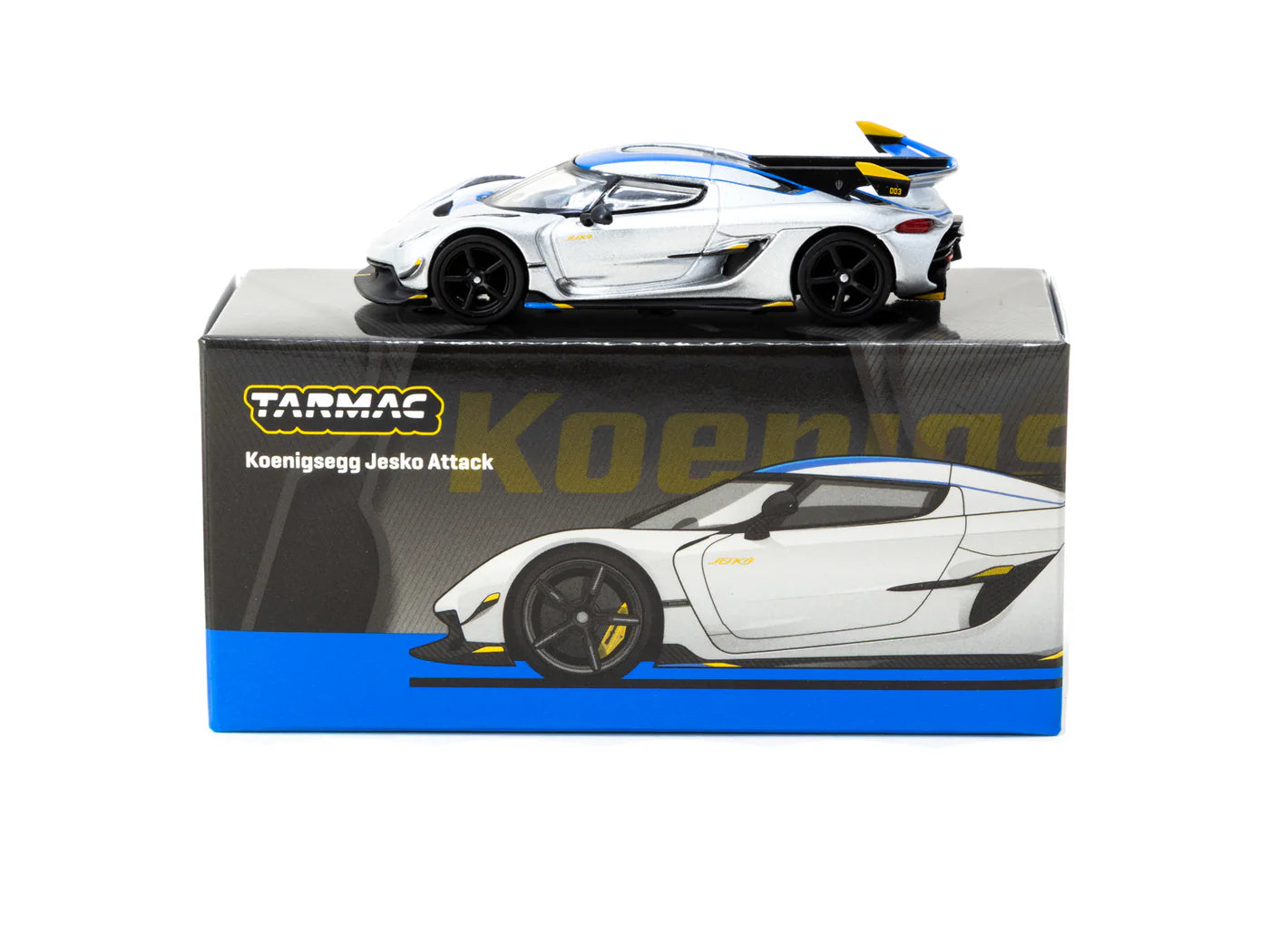 Koenigsegg Jesko Attack Silver Tarmac Works GLOBAL64