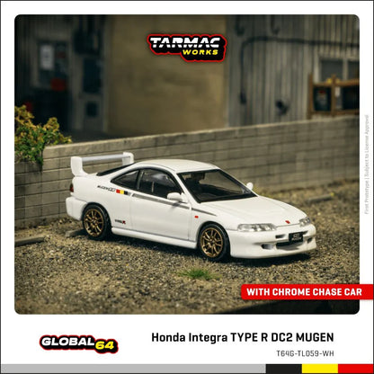 Tarmac Works Honda Integra TYPE R DC2 MUGEN Championship White – T64G-TL059-WH