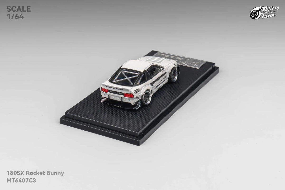 Micro Turbo Nissan 180SX Type X Rocket Bunny v2 White