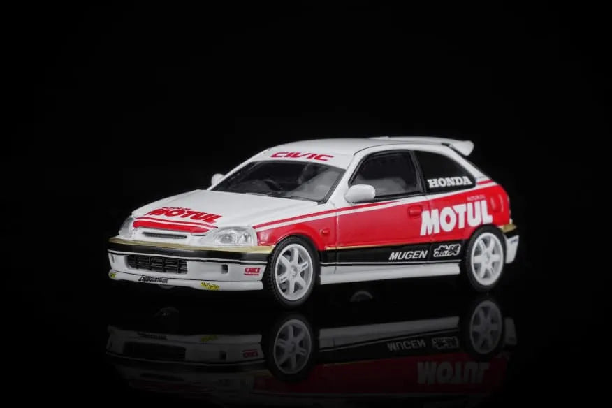 Motor Helix Honda Civic Type R EK9 Motul White and Red 1:64 scale