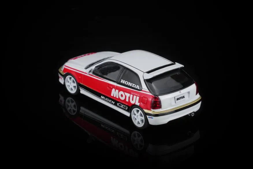 Motor Helix Honda Civic Type R EK9 Motul White and Red 1:64 scale