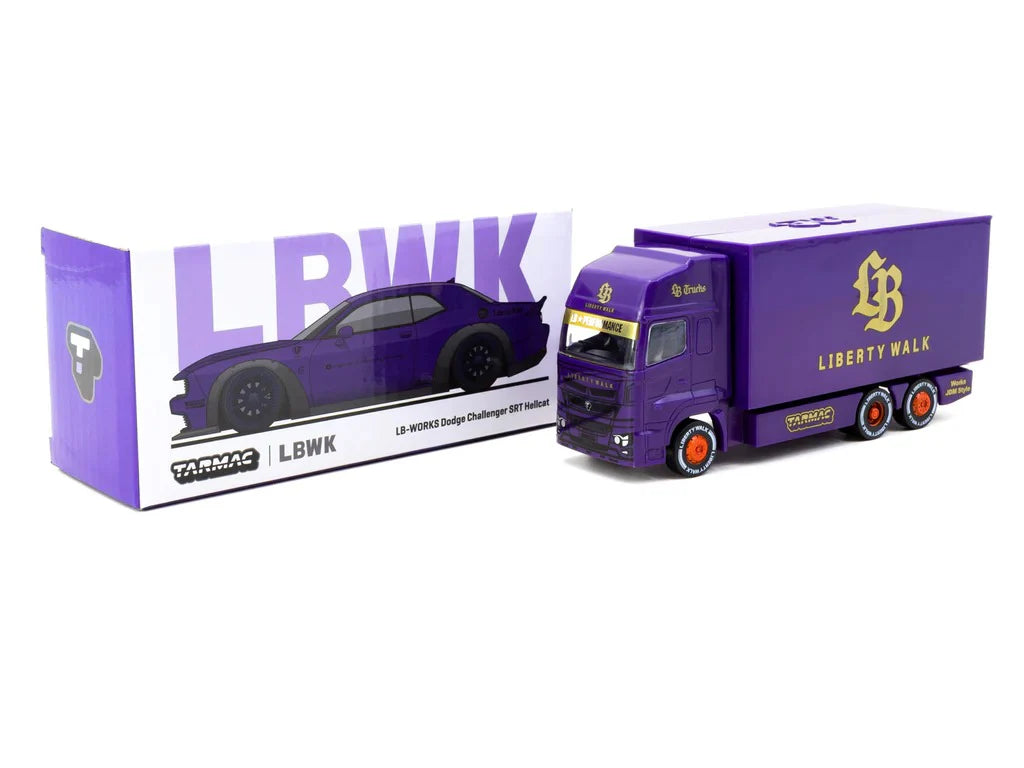 LB-WORKS Dodge Challenger SRT Hellcat with Transporter Tarmac Works