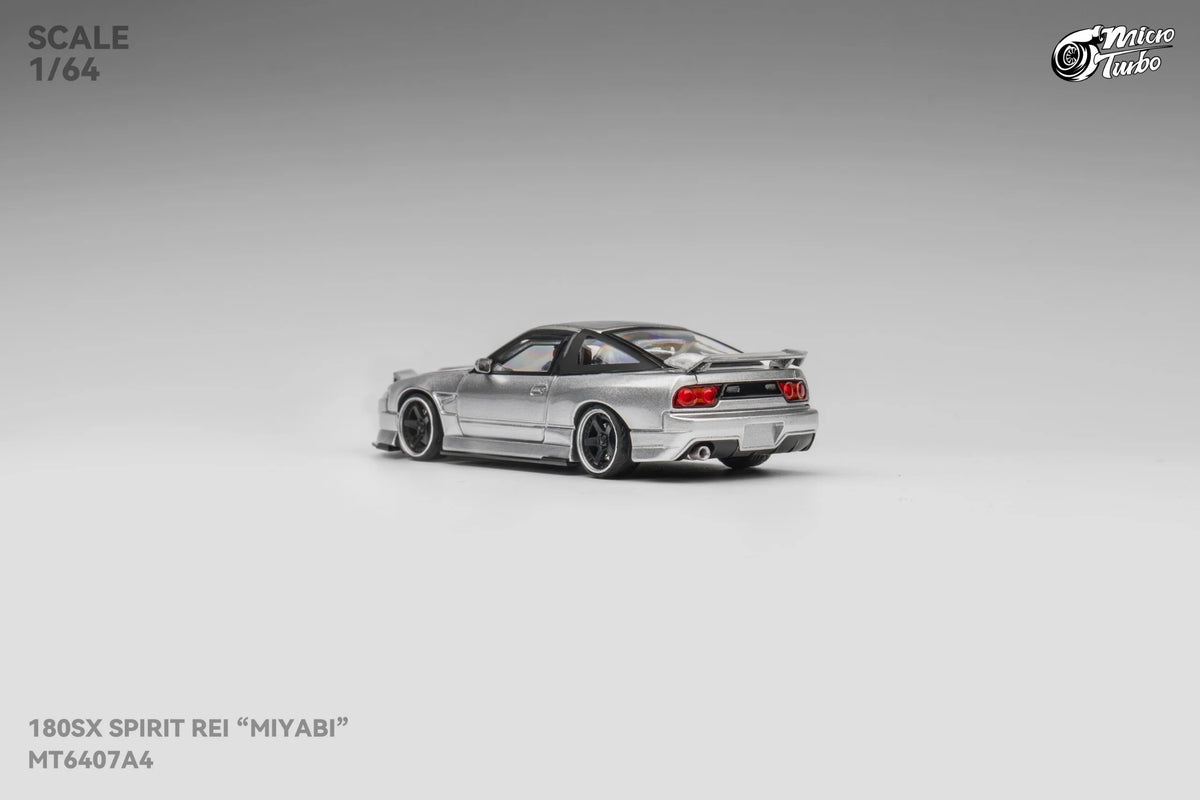 Micro Turbo Nissan 180SX Type X "MIYABI" Silver