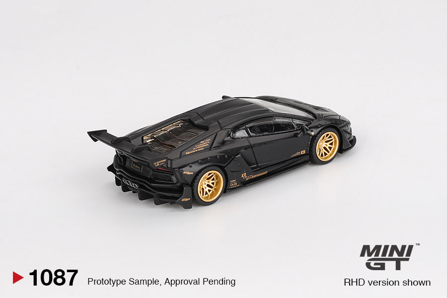 LB★WORKS Lamborghini Aventador Limited Edition Matte Black Mini GT