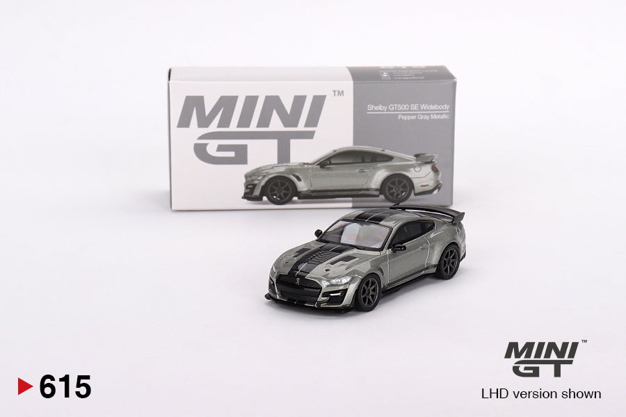Shelby GT500 SE Widebody Pepper Gray Metallic Mini GT