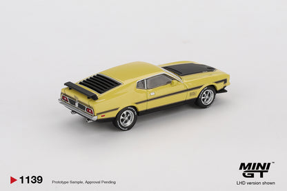 Ford Mustang Mach 1 Grabber Yellow Mini GT