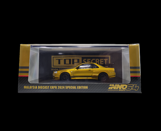 Nissan Skyline GT-R R34 TOP SECRET INNO64 Malaysia Diecast Expo Special Edition
