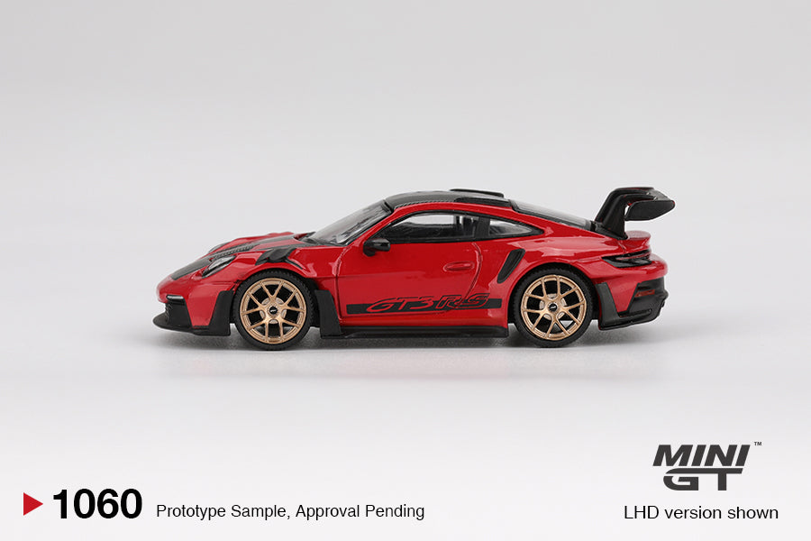 Porsche 911 (992) GT3 RS Weissach Package Guards Red Mini GT