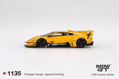 Lamborghini LB-Silhouette WORKS MURCIELAGO GT Evo Yellow Mini GT