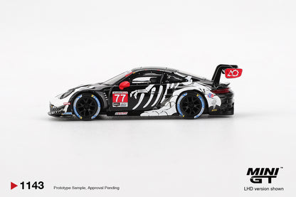 Porsche 911 GT3 R #77 AO Racing 2025 IMSA Petit Le Mans Mini GT