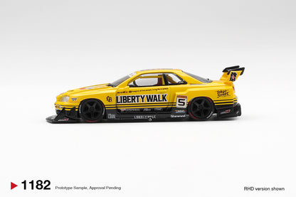 Nissan LB-ER34 Super Silhouette SKYLINE Sport Yellow Mini GT