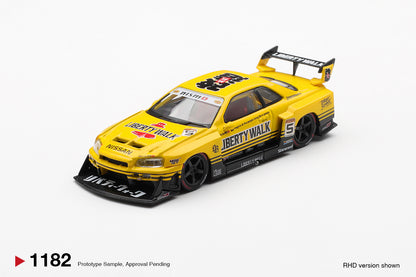 Nissan LB-ER34 Super Silhouette SKYLINE Sport Yellow Mini GT