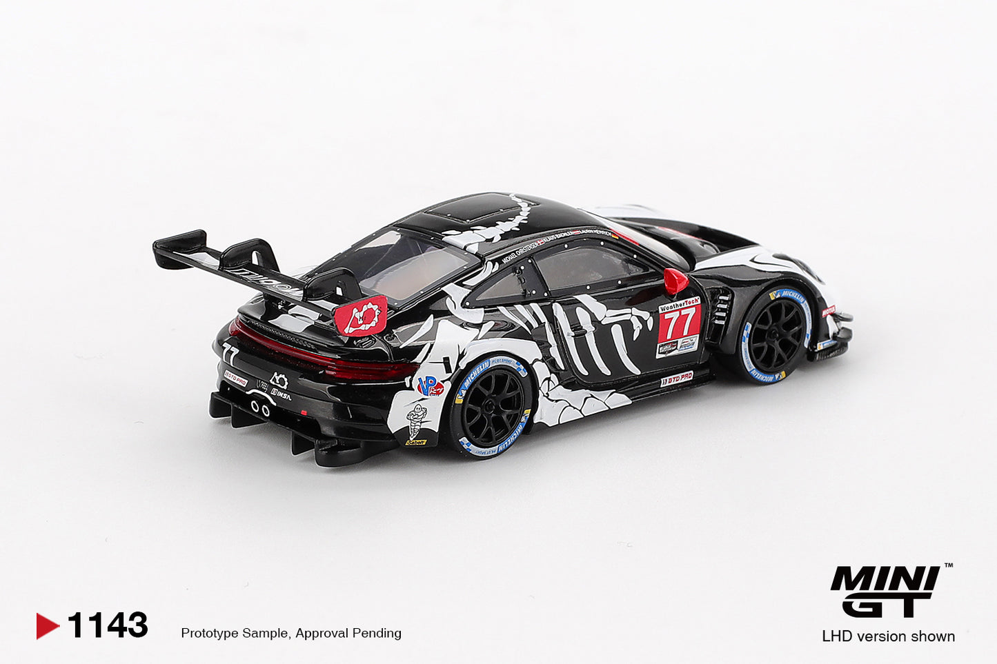 Porsche 911 GT3 R #77 AO Racing 2025 IMSA Petit Le Mans Mini GT