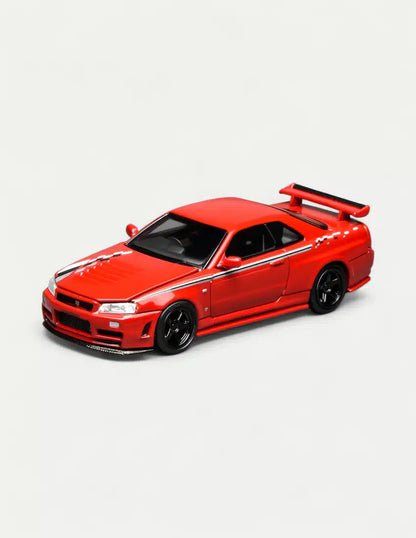 Motor Helix 1:64 Nissan Skyline GT-R (R34) Nismo Customized – Nismo Red
