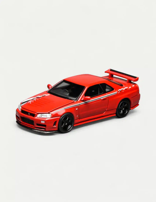 Motor Helix 1:64 Nissan Skyline GT-R (R34) Nismo Customized – Nismo Red