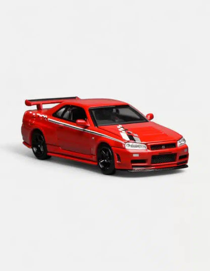 Motor Helix 1:64 Nissan Skyline GT-R (R34) Nismo Customized – Nismo Red